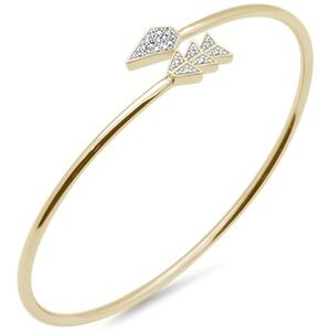 Elegant Gold Arrow Bangle Bracelet